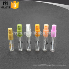 wholesale 2ml clear mini glass vial for perfume